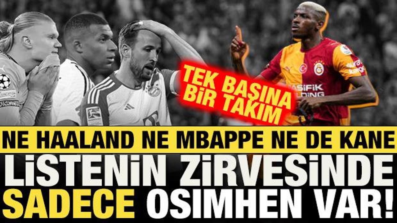 Ne Mbappe ne Haaland ne de Kane! Listenin zirvesinde Victor Osimhen var: Tek başına takım