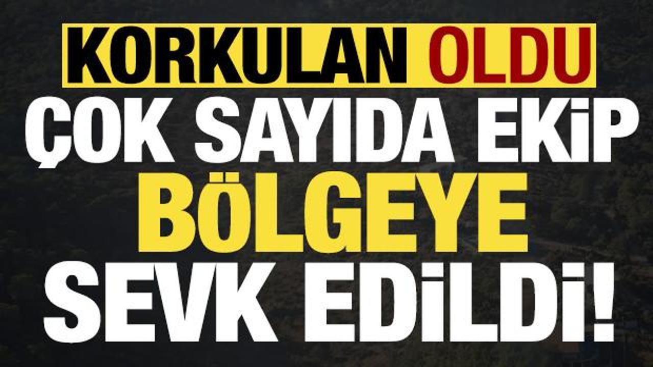 Son dakika: Bölgede korkulan oldu! Çok sayıda ekip sevk edildi...