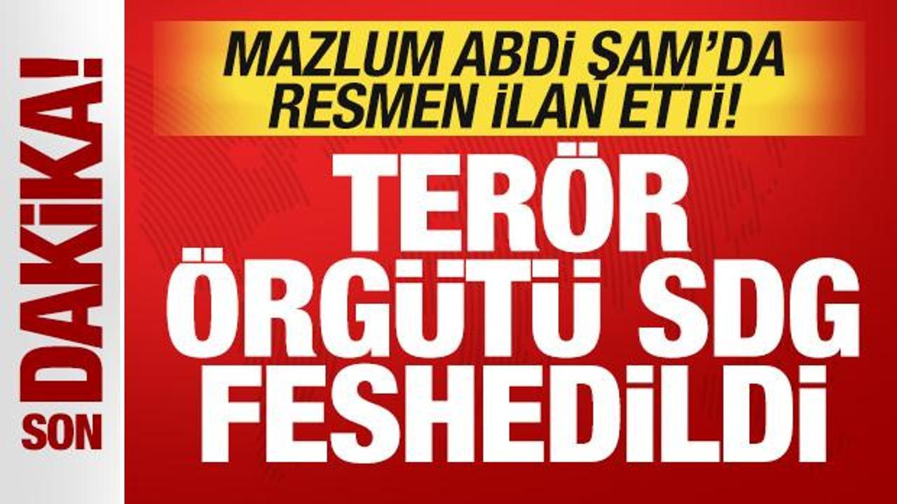 Son dakika: Mazlum Abdi Şam'da ilan etti: Ter&ouml;r &ouml;rg&uuml;t&uuml; SDG feshedildi!