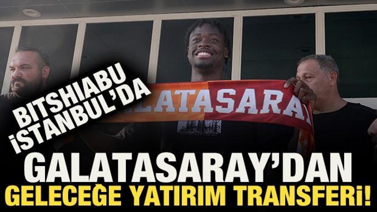 Galatasaray yeni transferini a&ccedil;ıkladı! El Chadaille Bitshiabu İstanbul'a geldi