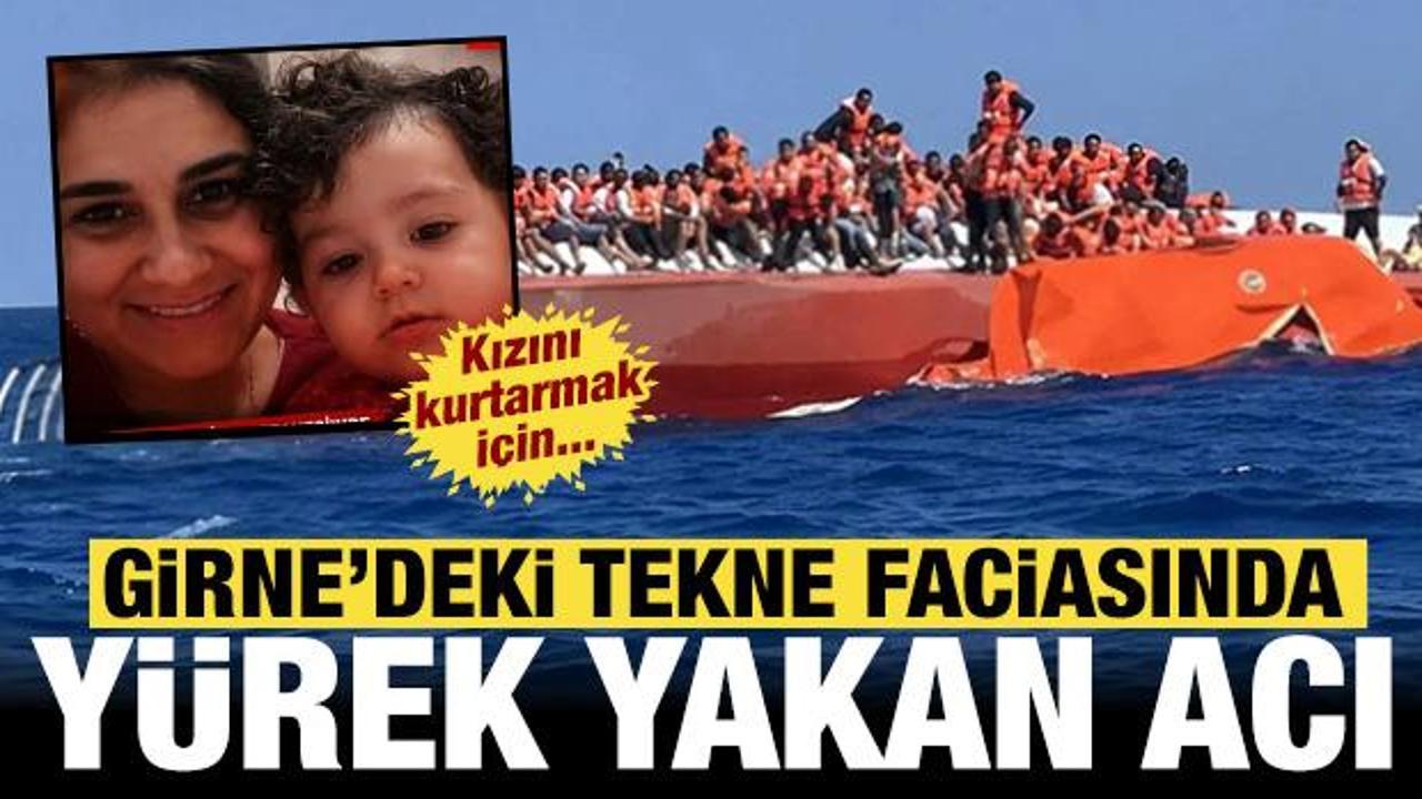 Girne'deki tekne faciasında y&uuml;rek yakan acı: Kızını kurtarmak i&ccedil;in...