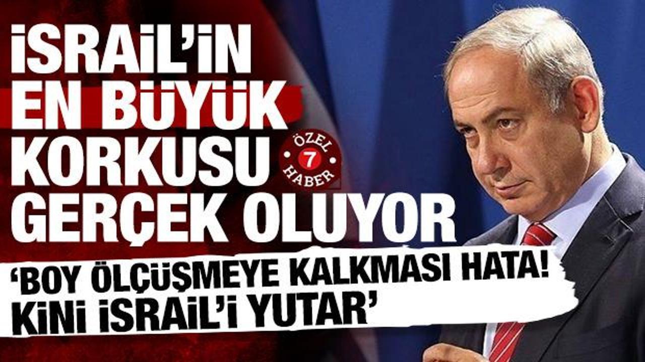 İsrail'in korkulu r&uuml;yası ger&ccedil;ek oluyor: Boy &ouml;l&ccedil;&uuml;şmeye kalkması b&uuml;y&uuml;k hata!