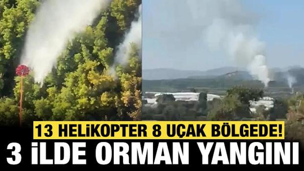 Manavgat'ta orman yangını: 75 personel b&ouml;lgede!