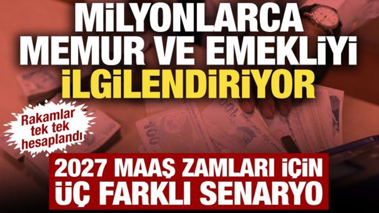Milyonların g&ouml;z&uuml; ağustos enflasyonunda: 2027 maaş zamları i&ccedil;in &uuml;&ccedil; farklı senaryo