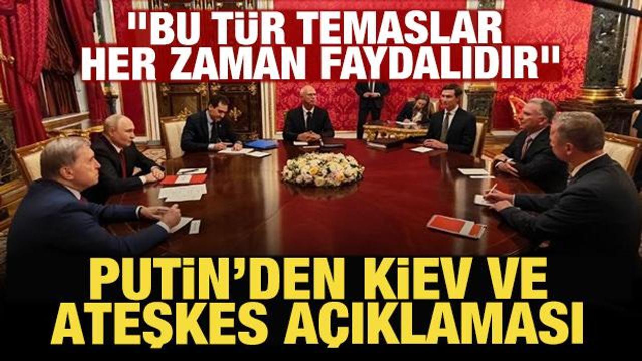 Putin, ABD heyetiyle g&ouml;r&uuml;şt&uuml;: Kiev ve ateşkes a&ccedil;ıklaması