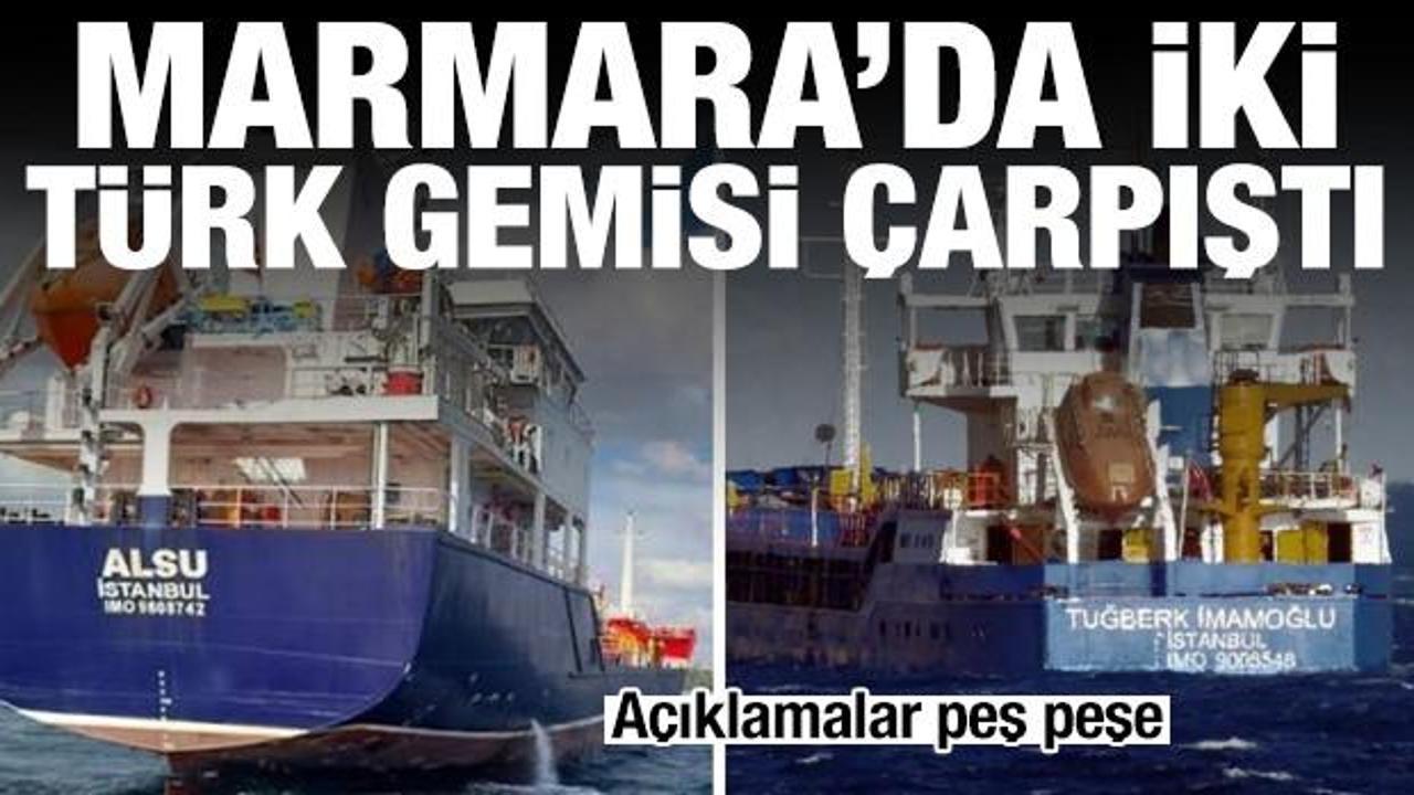 Silivri a&ccedil;ıklarında iki T&uuml;rk gemisi &ccedil;arpıştı