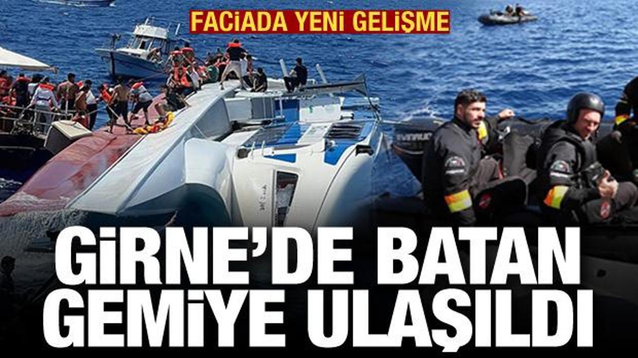 Son dakika... Girne'de batan gemiye ulaşıldı