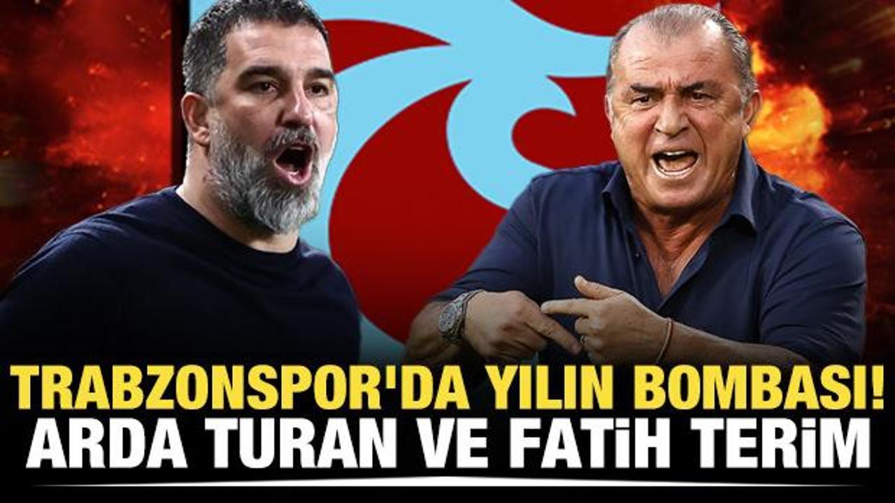 Trabzonspor'da yılın bombası! Arda Turan ve Fatih Terim