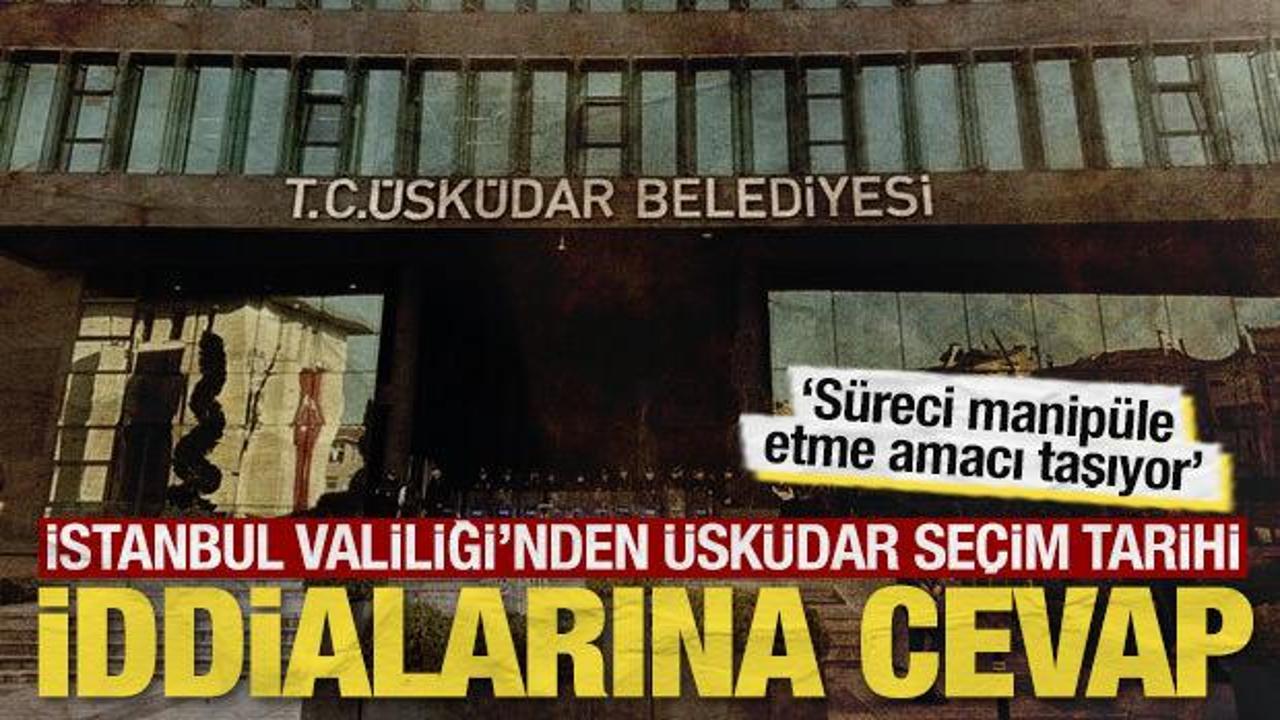 &lsquo;&Uuml;sk&uuml;dar&rsquo;daki se&ccedil;im tarihinin bir partiye avantaj sağladığı&rsquo; iddialarına a&ccedil;ıklama
