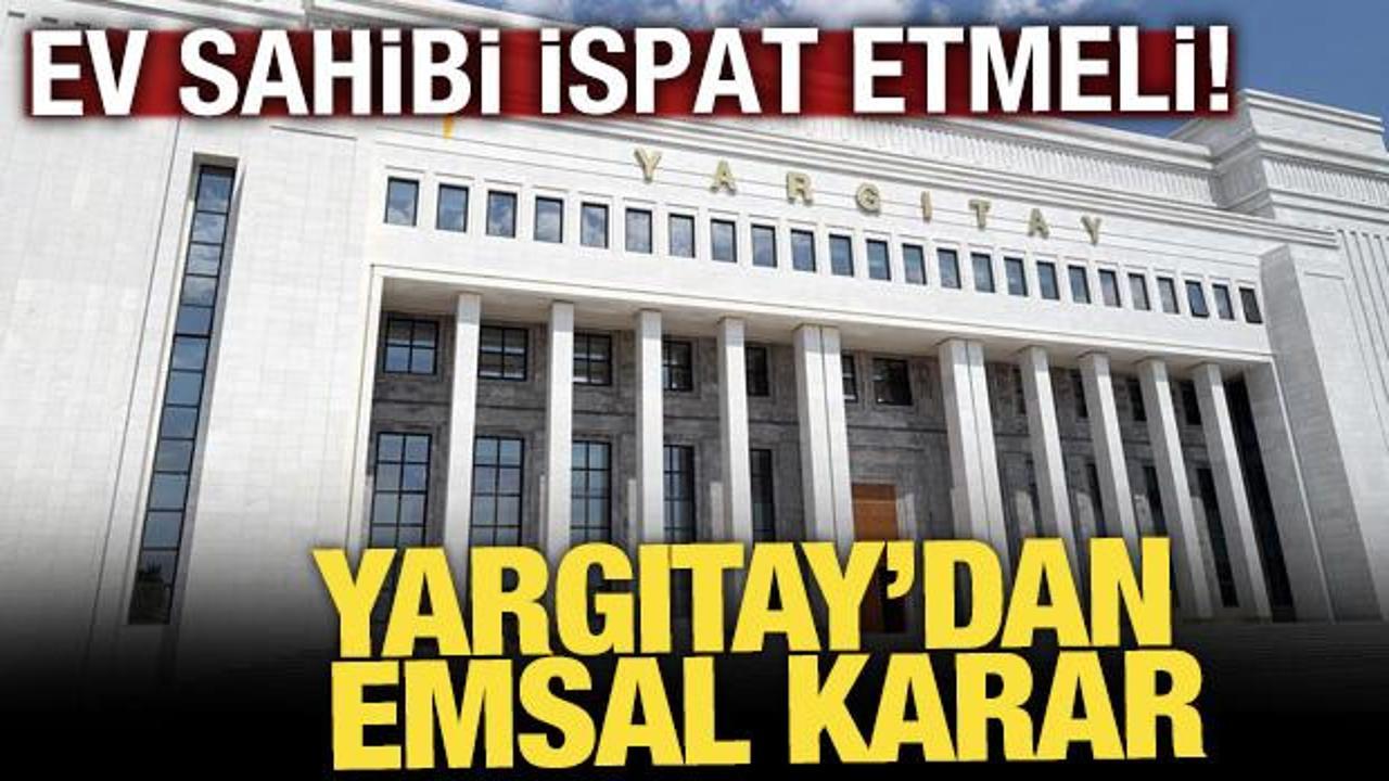 Yargıtay'dan kira depozitosu kararı! Ev sahibi ispat etmeli