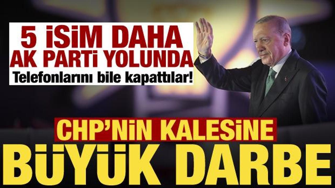 5 başkan daha AK Parti&rsquo;ye ge&ccedil;iyor! CHP&rsquo;nin kalesine darbe! Telefonlarını kapattılar...