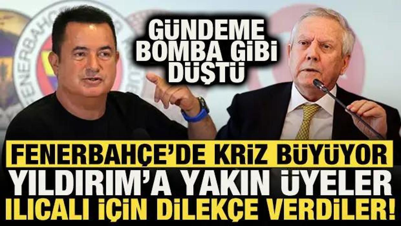 Fenerbah&ccedil;e'de kriz b&uuml;y&uuml;d&uuml;! Aziz Yıldırım'a yakın &uuml;yeler Acun Ilıcalı i&ccedil;in dilek&ccedil;e verdiler