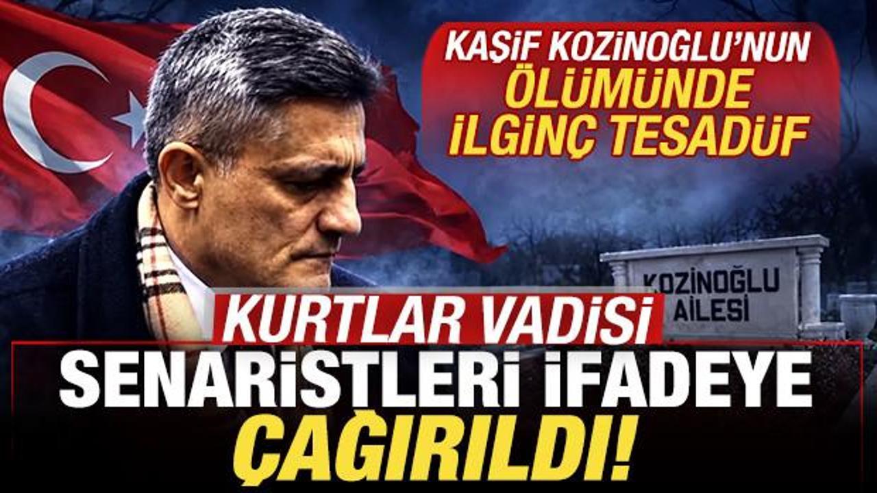 Kurtlar Vadisi senaristleri ifadeye &ccedil;ağırıldı: Kaşif Kozinoğlu'nun &ouml;l&uuml;m&uuml;nde bomba tesad&uuml;f