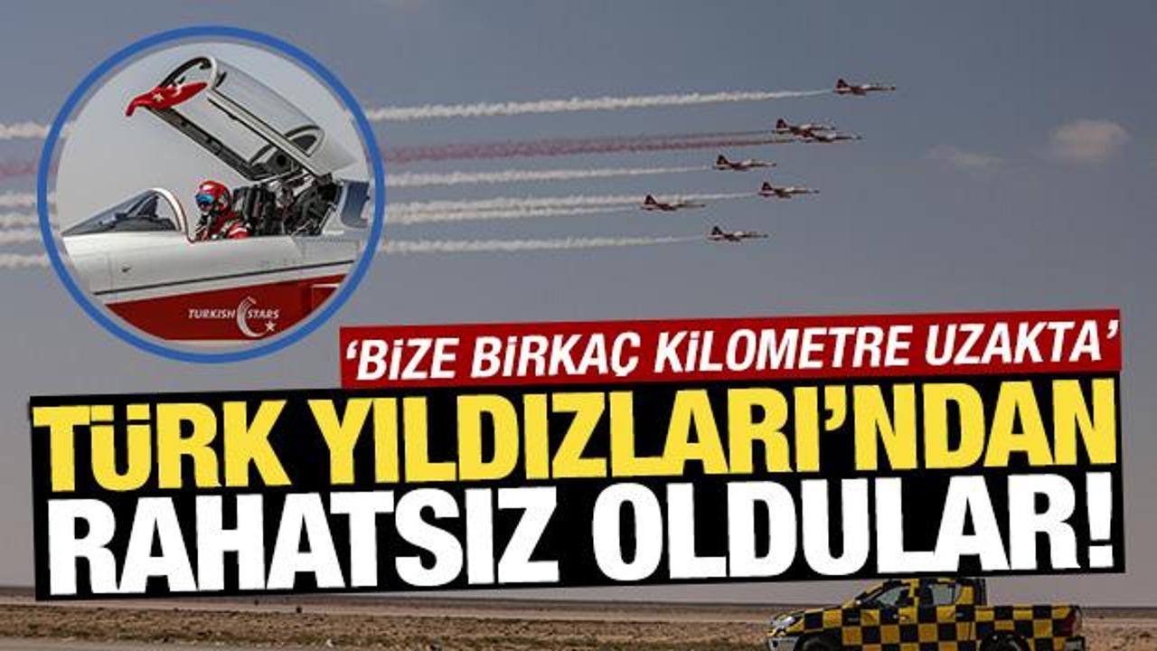 Mısır'daki T&uuml;rk Yıldızları'ndan rahatsız oldular! 'Bize birka&ccedil; kilometre uzakta'