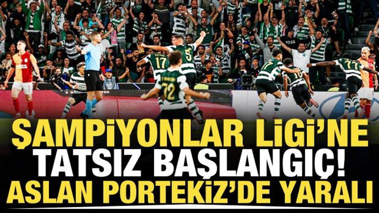 Şampiyonlar Ligi'ne tatsız başlangı&ccedil;! Aslan Portekiz'de yaralı