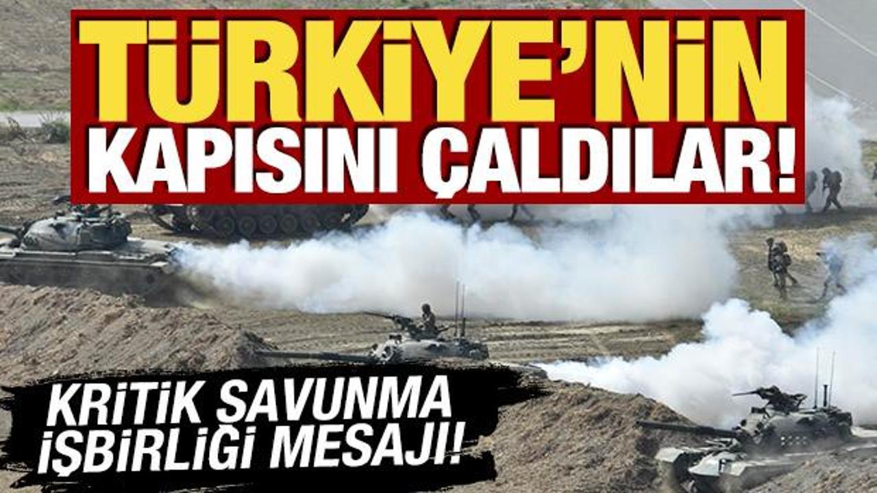 T&uuml;rkiye'nin kapısını &ccedil;aldılar! Savunma işbirliği mesajı verdiler