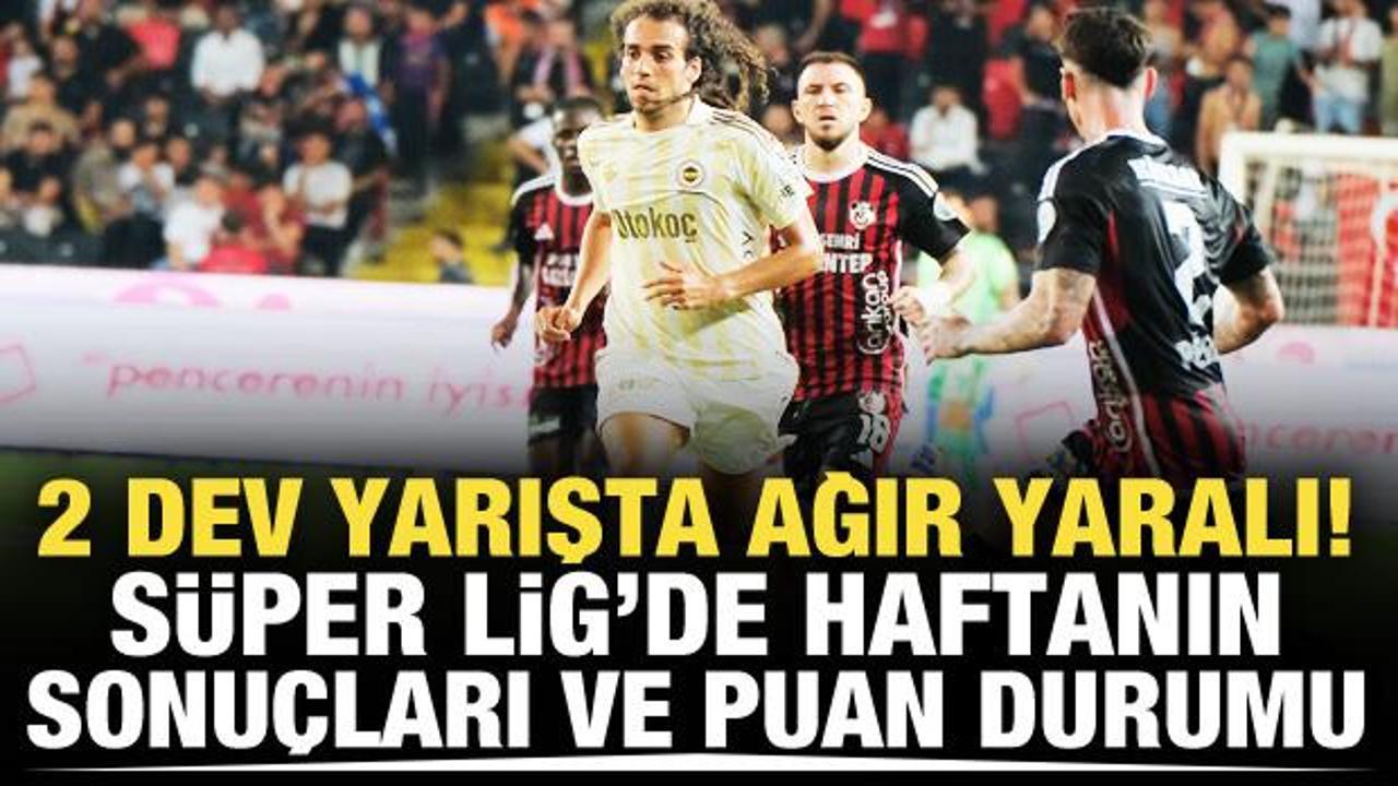 2 dev yarışta ağır yaralı! S&uuml;per Lig'de sonu&ccedil;lar ve puan durumu