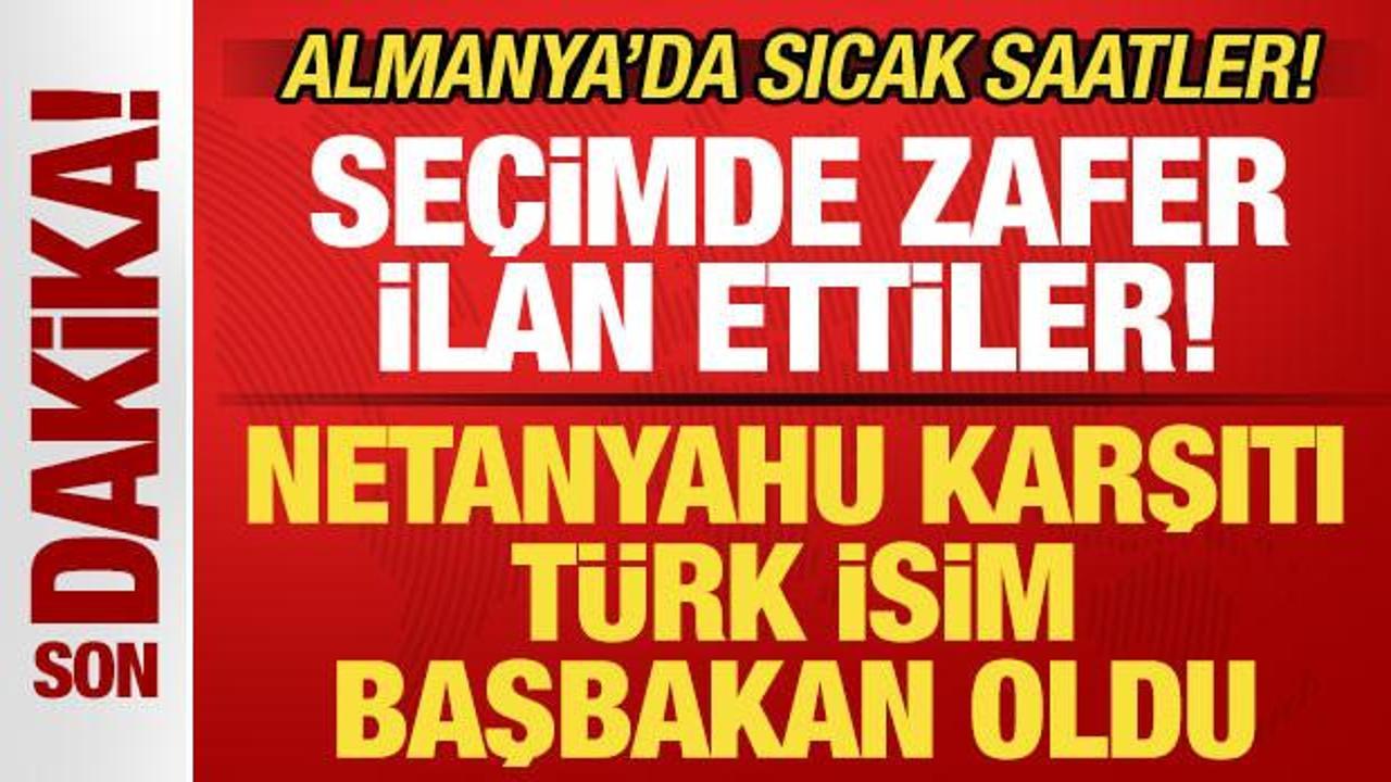 Almanya'da sıcak saatler! Se&ccedil;imde zafer ilan ettiler! T&uuml;rk isim Başbakan oldu