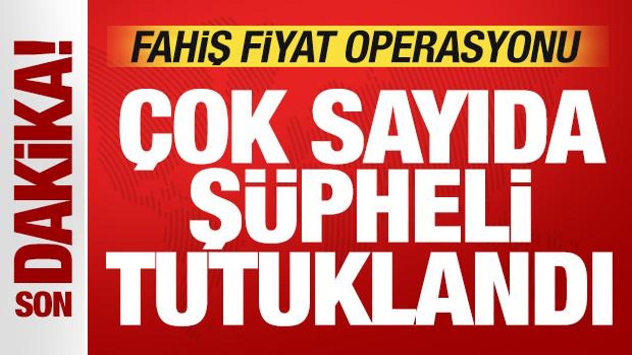Fahiş fiyat operasyonu: &Ccedil;ok sayıda ş&uuml;pheli tutuklandı!
