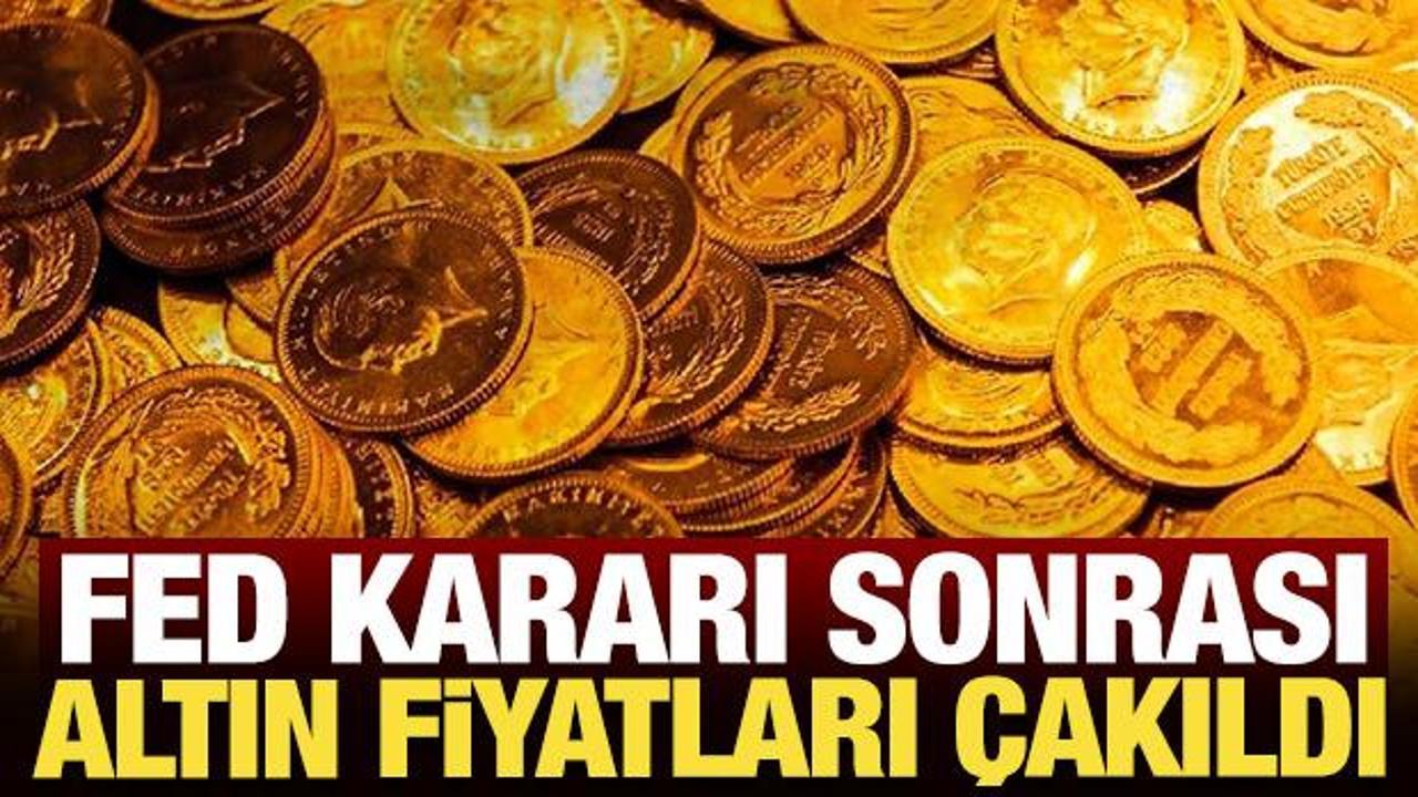 Fed kararı sonrası altın fiyatları &ccedil;akıldı: İşte gram ve ons altın fiyatları