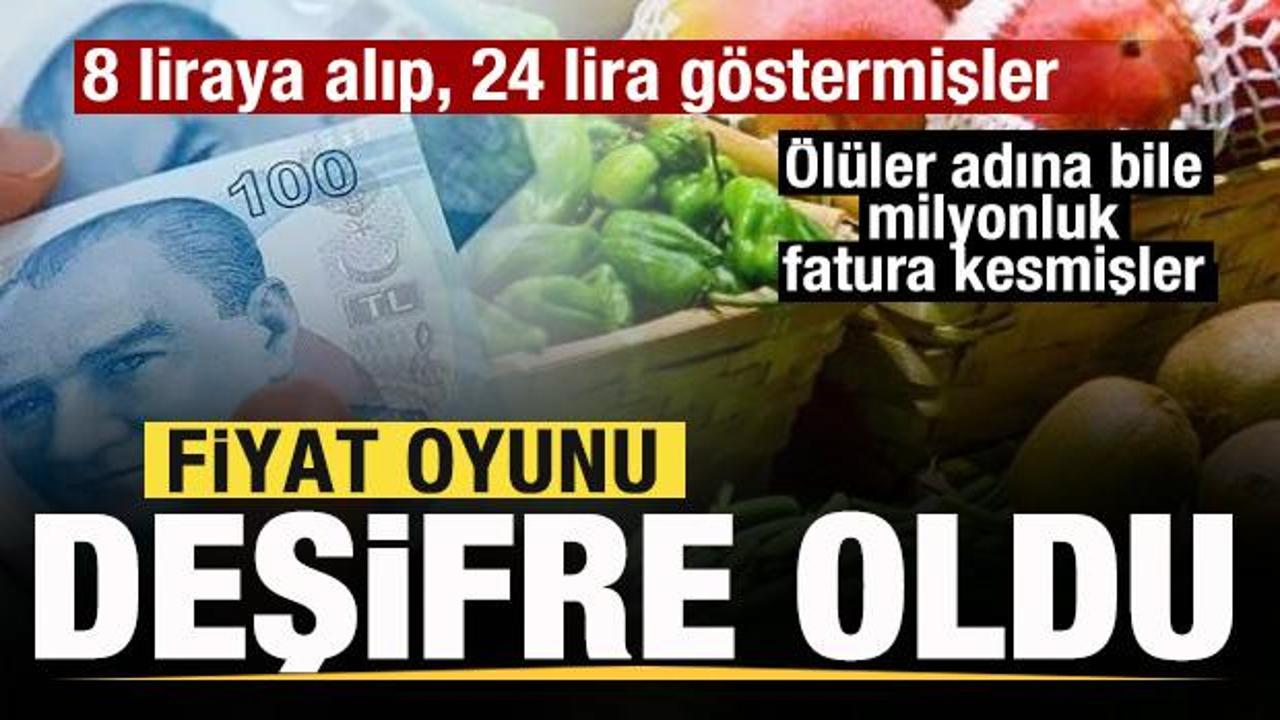 Fiyat oyunu ortaya &ccedil;ıktı! &Ccedil;ift&ccedil;iden 8 liraya alıp, 24 lira g&ouml;stermişler
