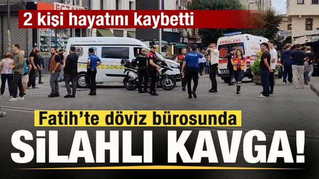 Son dakika: Fatih'te silahlı &ccedil;atışma: 2 kişi hayatını kaybetti