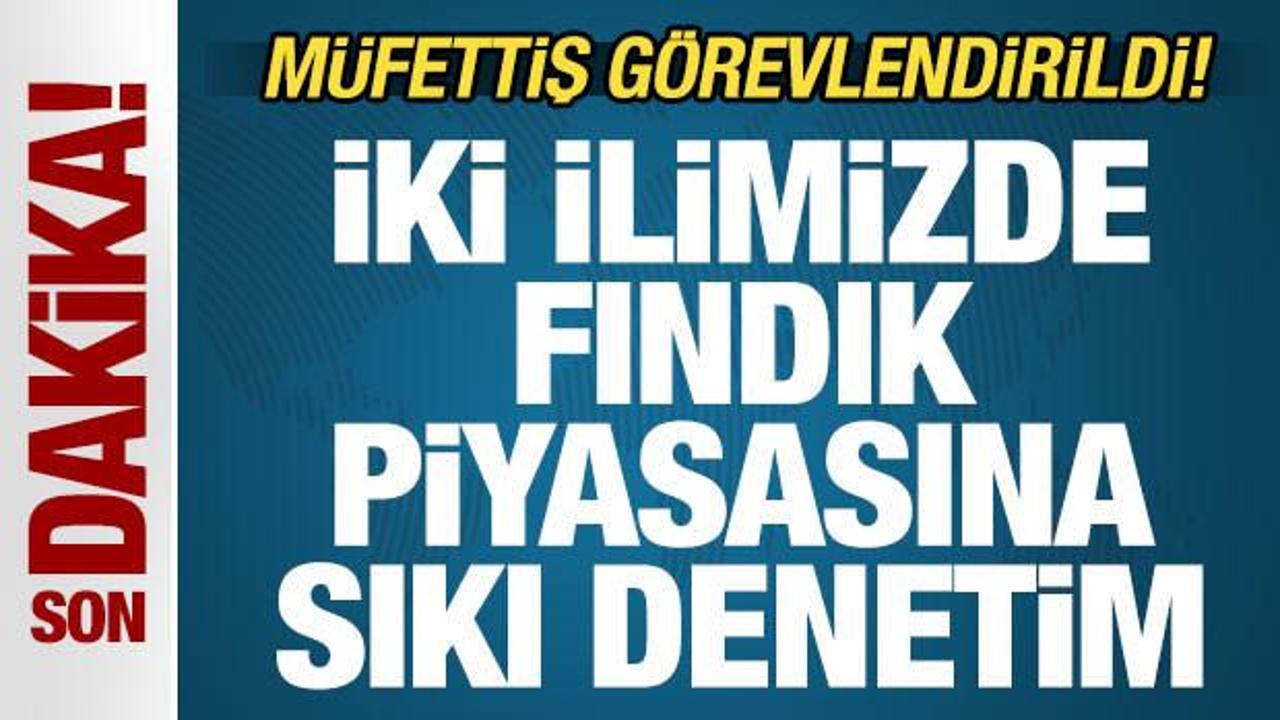 Son dakika: İki ilimizde fındık piyasasına sıkı denetim: M&uuml;fettiş g&ouml;revlendirildi