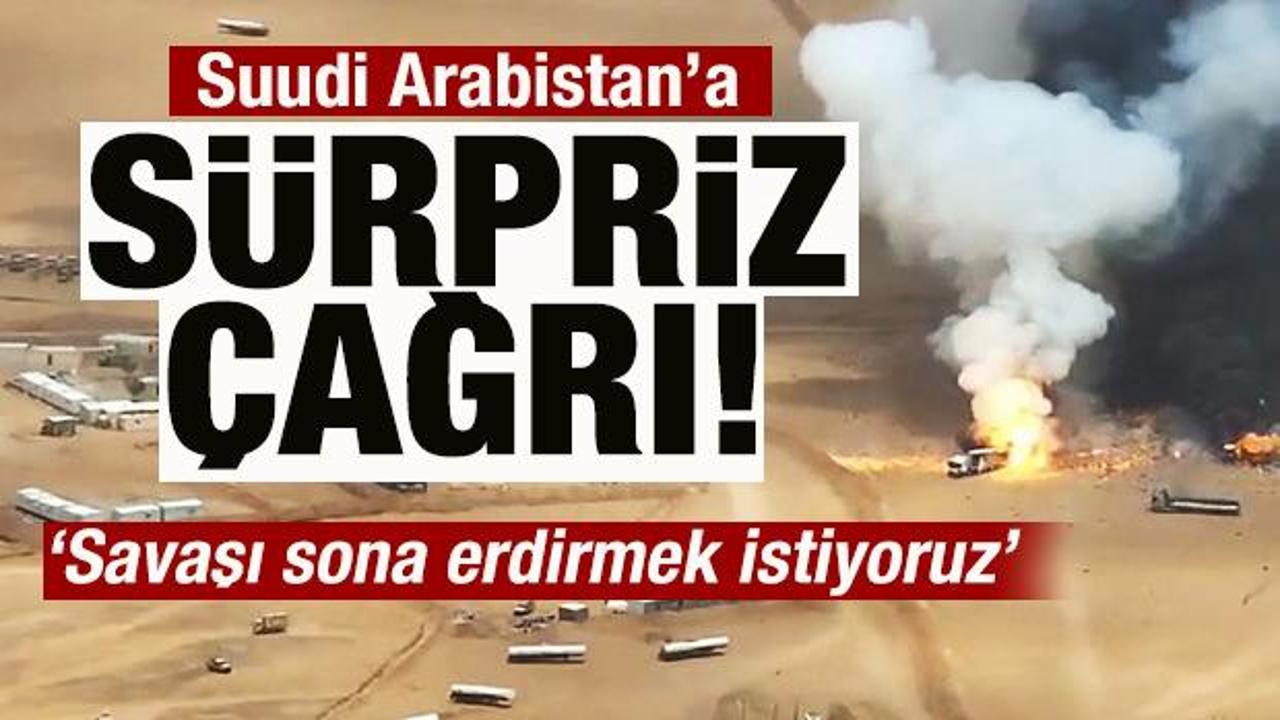 Suudi Arabistan'a s&uuml;rpriz &ccedil;ağrı: Savaşı sona erdirmek istiyoruz! Buna tamamen hazırız