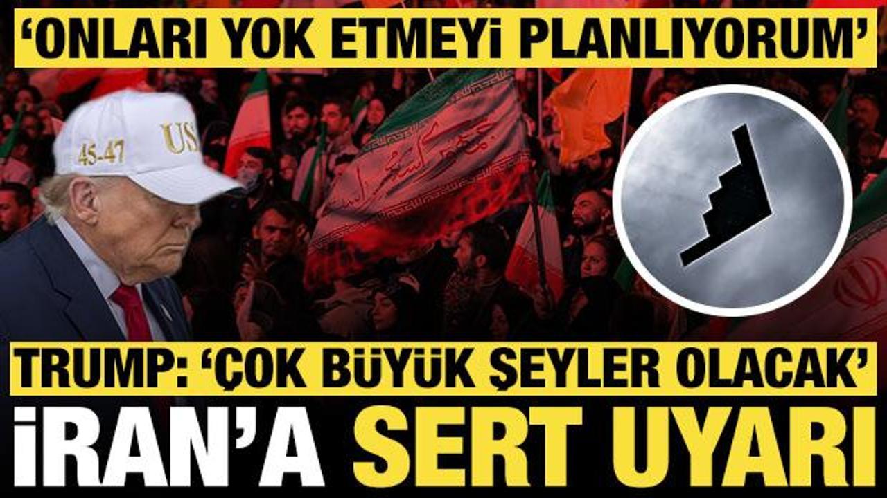 Trump'tan İran'a sert uyarı: '&Ccedil;ok yakın bir gelecekte &ccedil;ok b&uuml;y&uuml;k şeyler olacak'