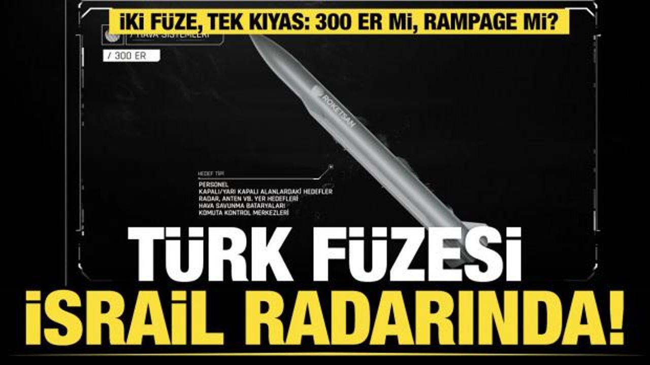 T&uuml;rk f&uuml;zesi İsrail radarında! "Bizim f&uuml;zemizi geride bıraktı"