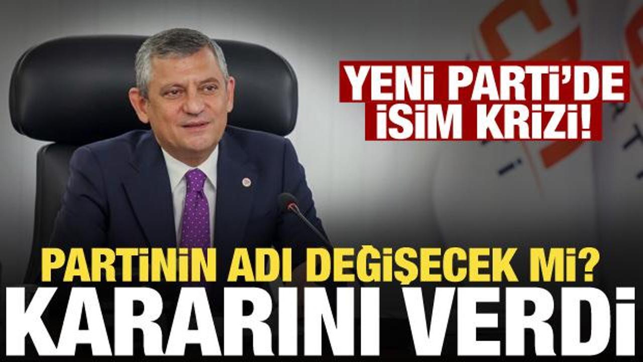 Yeni Parti isim değişikliği i&ccedil;in kararını a&ccedil;ıkladı!