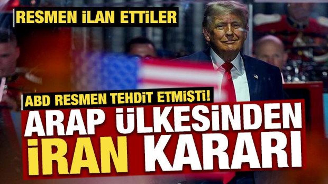 ABD resmen tehdit etmişti: Arap &uuml;lkesinden son dakika İran kararı! Askıya alındı