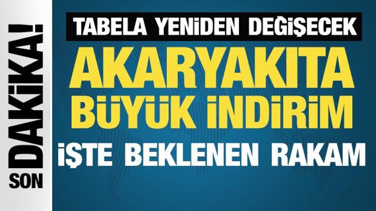 Akaryakıta b&uuml;y&uuml;k indirim: Tabela yeniden değişecek: İşte beklenen rakam