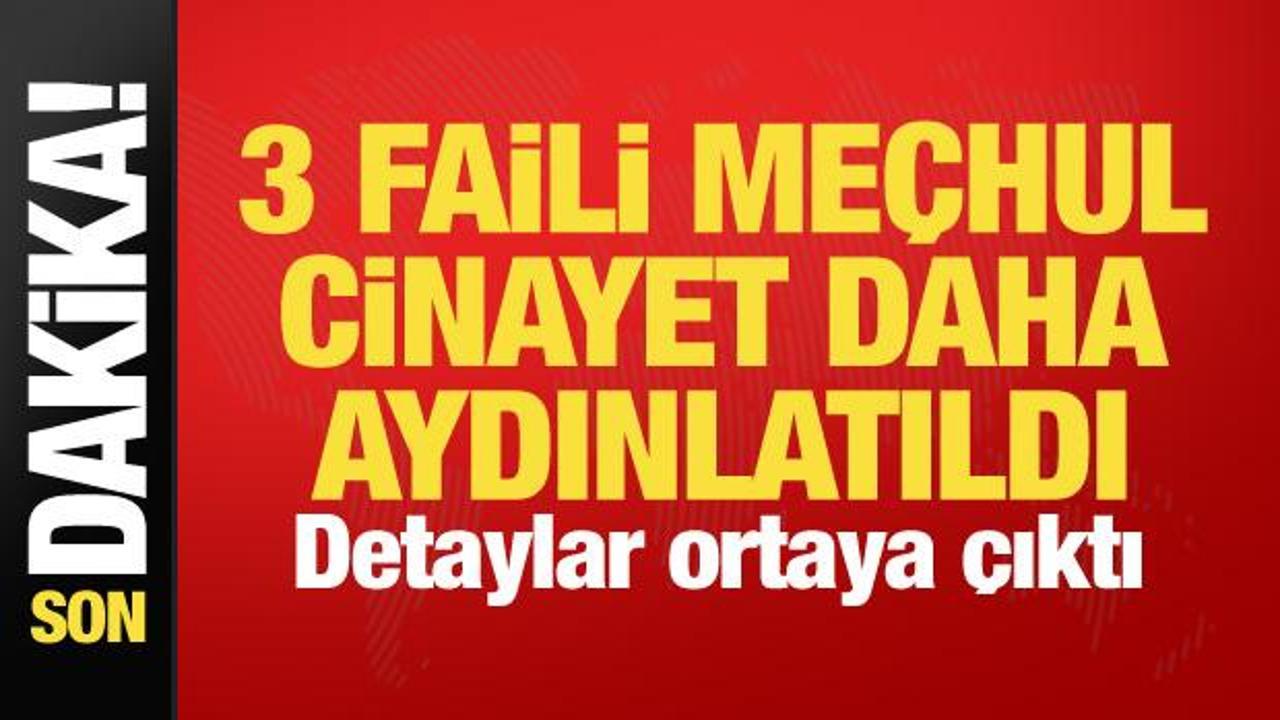 Bakan G&uuml;rlek duyurdu: 3 faili me&ccedil;hul cinayet daha aydınlatıldı