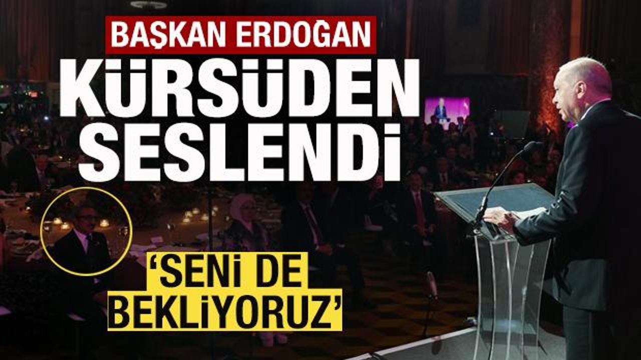 Başkan Erdoğan k&uuml;rs&uuml;den seslendi: Seni de bekliyoruz