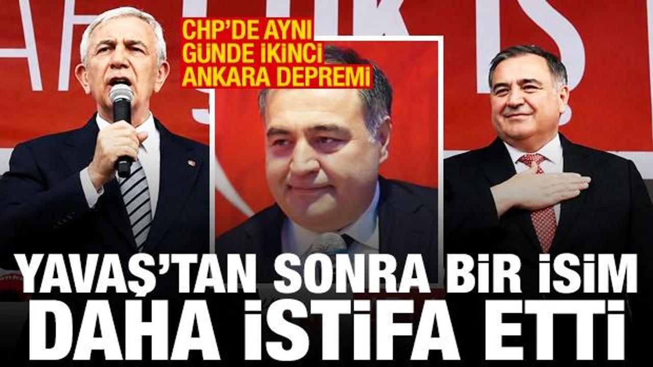 CHP'de Ankara depremi! Mansur Yavaş'tan sonra bir isim daha istifa etti
