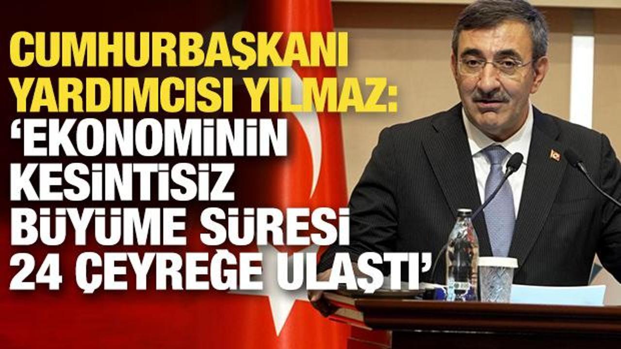 Cumhurbaşkanı Yardımcısı Yılmaz: T&uuml;rkiye merkez &uuml;lke olma anlayışına vurgu yapmalı!