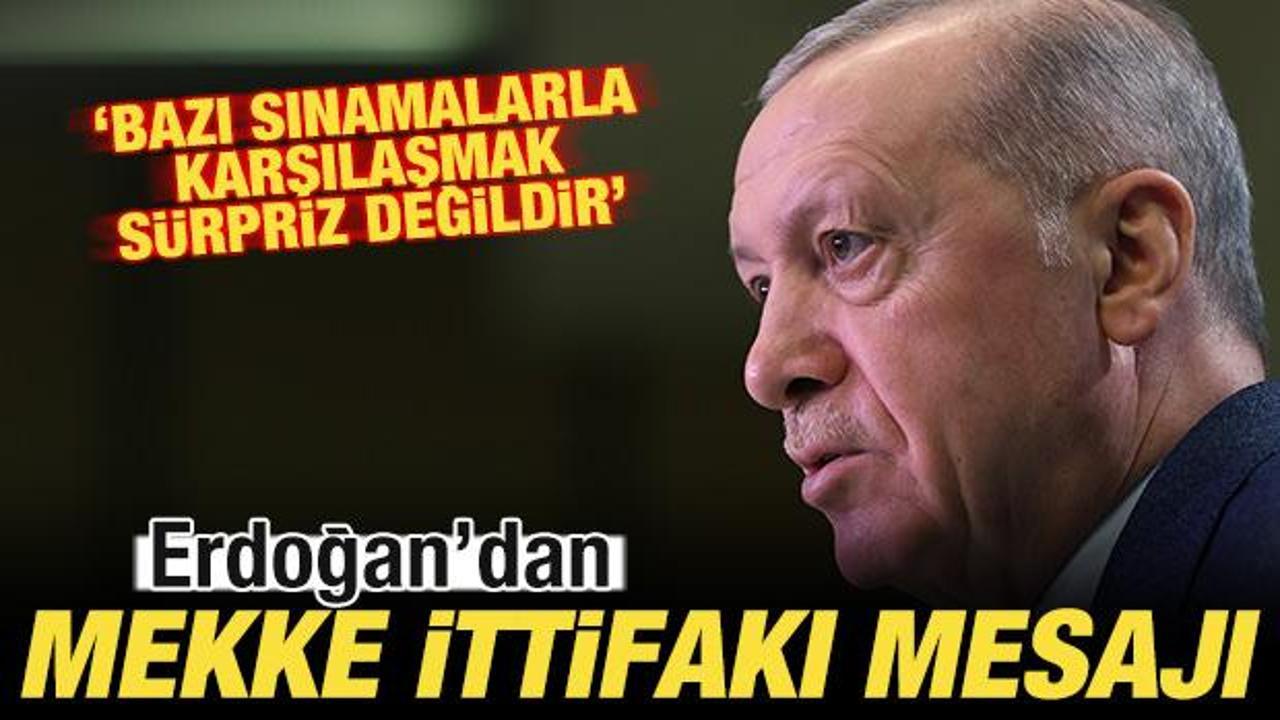 Erdoğan'dan son dakika Mekke Savunma İttifakı mesajı!