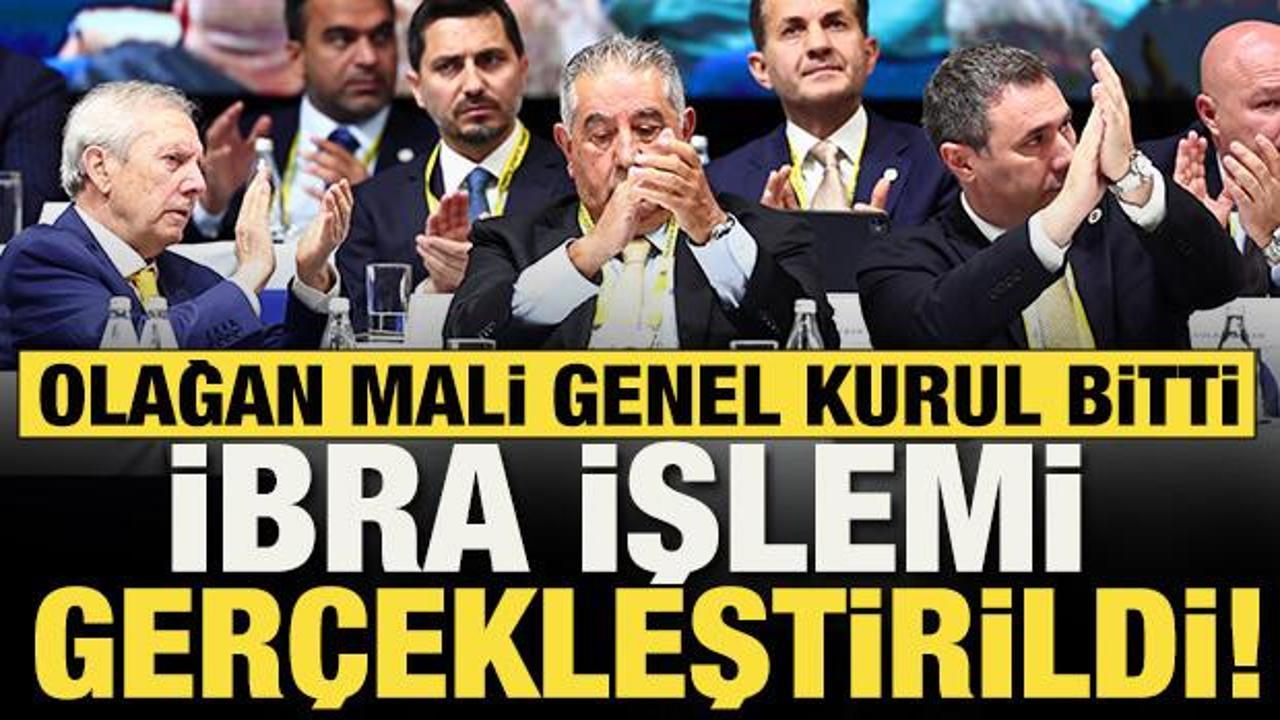 Fenerbah&ccedil;e'de Olağan Mali Genel Kurul Toplantısı ger&ccedil;ekleştirildi! İbra kararı &ccedil;ıktı