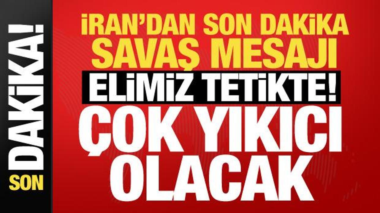İran&rsquo;dan ABD ve İsrail&rsquo;e savaş mesajı: Yıkıcı ve kesin olacak...