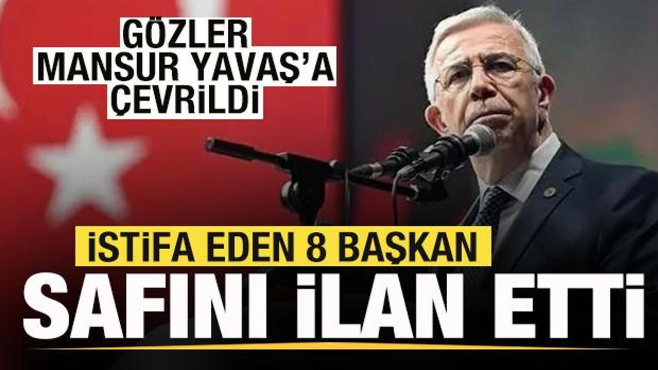 İstifa eden 8 başkan safını ilan etti! G&ouml;zler Mansur Yavaş'a &ccedil;evrildi