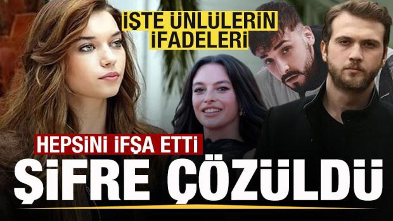 Hepsini ifşa etti şifre &ccedil;&ouml;z&uuml;ld&uuml;! Afra Sara&ccedil;oğlu, Sefo, Aras Bulut İynemli'nin ifadeleri