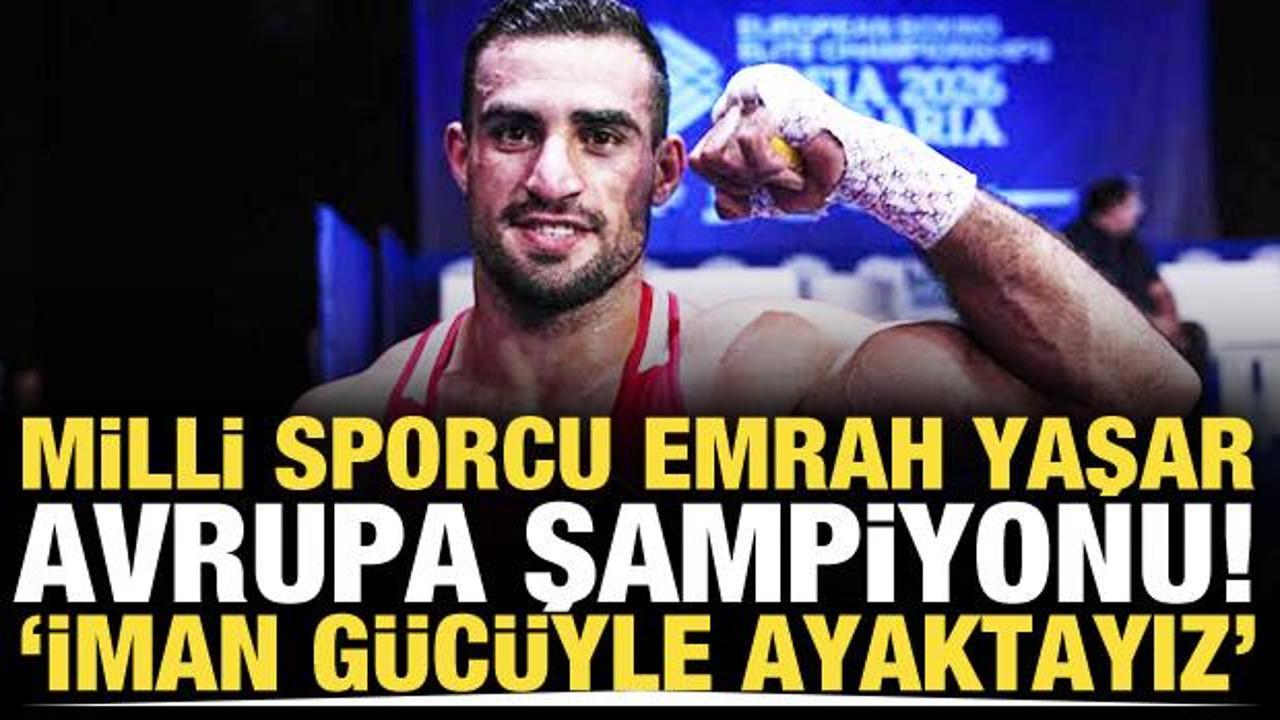 Milli sporcudan Avrupa Şampiyonası'nda altın madalya! 'İman g&uuml;c&uuml;yle ayaktayız'