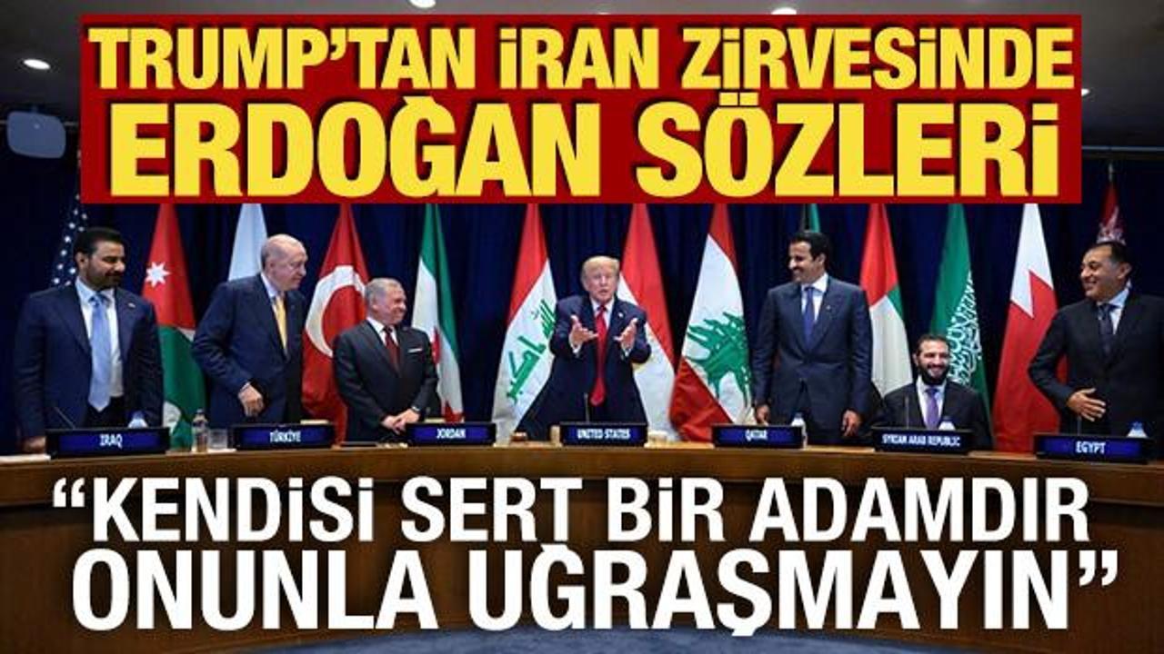 Trump'tan &ouml;vg&uuml; dolu s&ouml;zler! 'Erdoğan &ccedil;ok &ccedil;etin biri ve iyi dostum, onunla uğraşmayın'