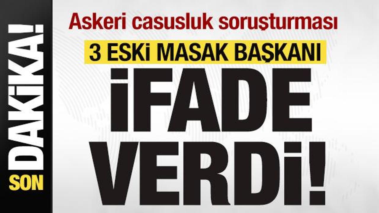 Askeri casusluk davası! 3 eski MASAK Başkanı ifade verdi