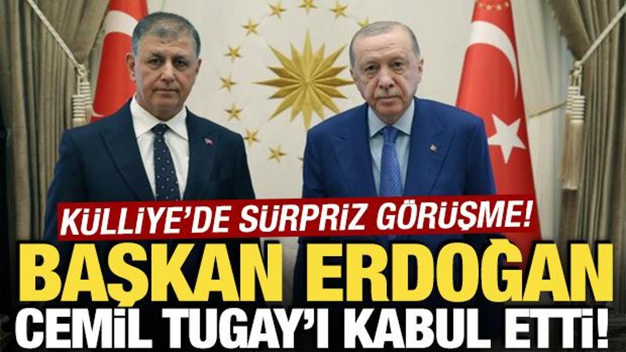 Cumhurbaşkanı Erdoğan, İzmir B&uuml;y&uuml;kşehir Belediye Başkanı Tugay'ı kabul etti