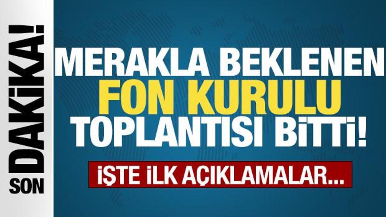 Fon Koordinasyon Kurulu toplantısı bitti: &Ouml;deme takvimi ele alındı!
