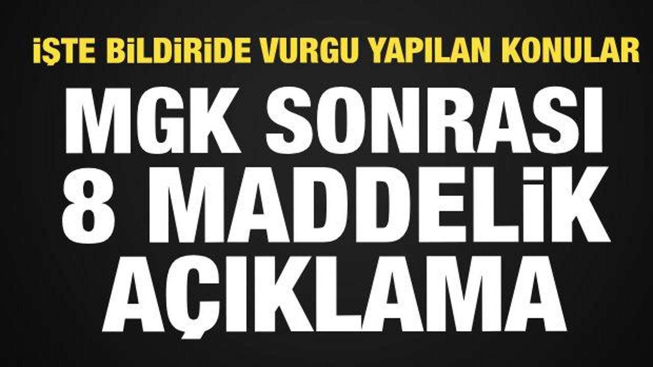 MGK sona erdi: Bildiri yayımlandı! İşte madde madde alınan kararlar