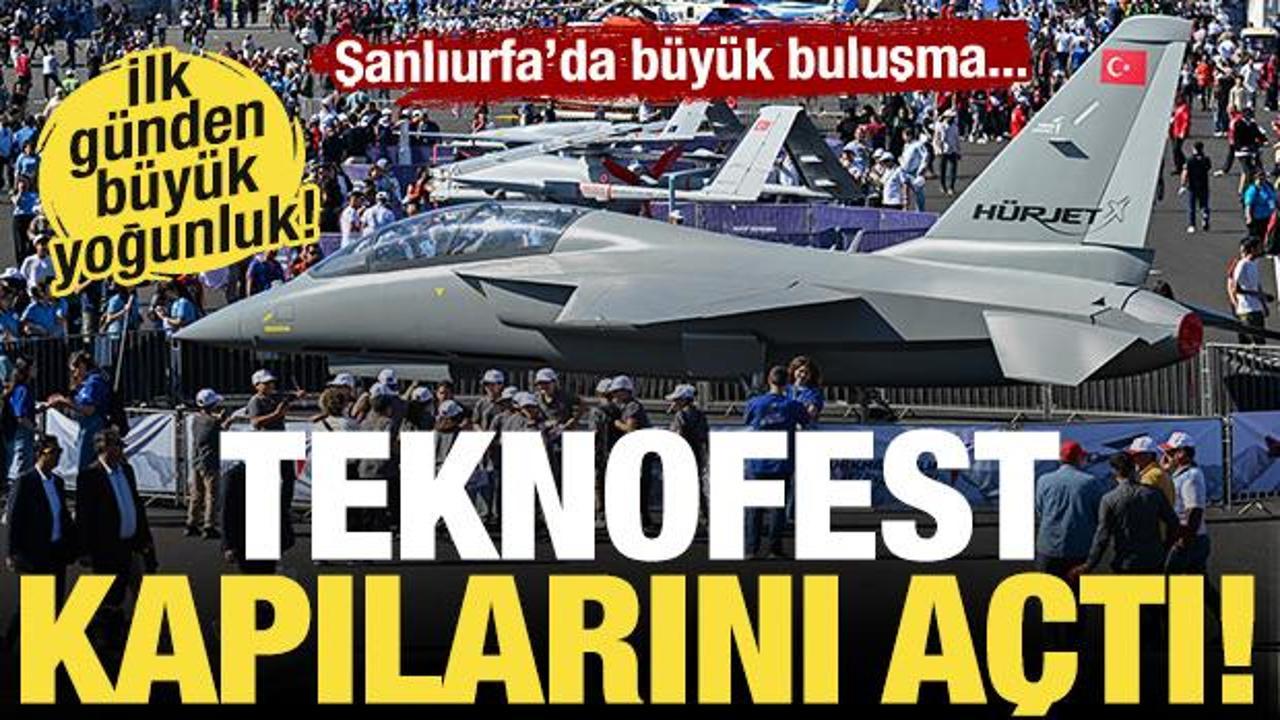 Şanlıurfa'da b&uuml;y&uuml;k buluşma! TEKNOFEST kapılarını a&ccedil;tı! İlk g&uuml;nden yoğun ilgi...