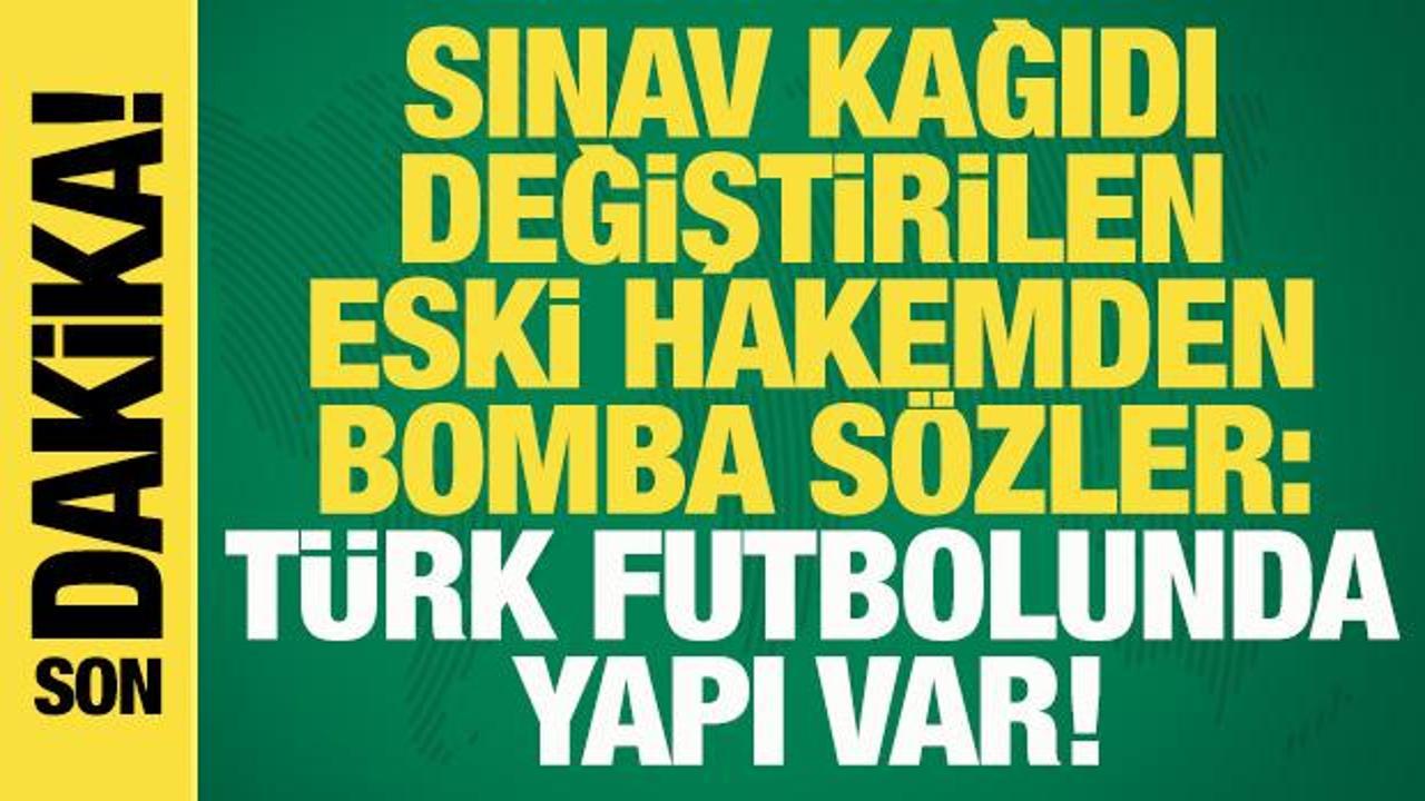 Sınav kağıdı değiştirilen Ali Tuna'dan bomba s&ouml;zler: T&uuml;rk futbolunda yapı var!